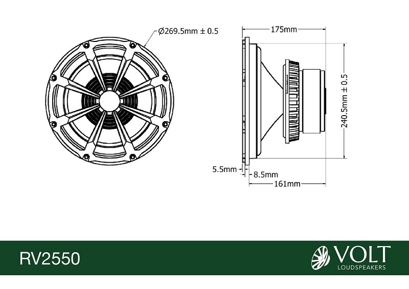 新品 | “拥有双层陶瓷磁铁组件”Volt Loudspeakers RV2550低音喇叭单元-影音新生活