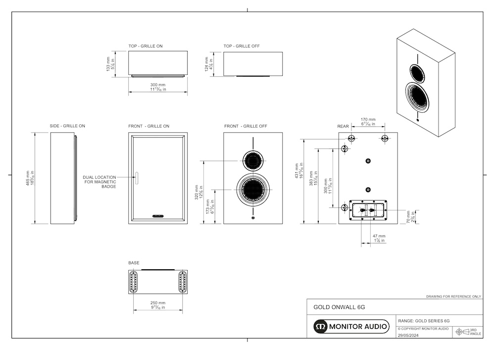都会小空间的音箱救星：Monitor Audio Gold On-Wall 6G